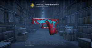 Glock-18 | Water Elemental (Factory New) Screenshot
