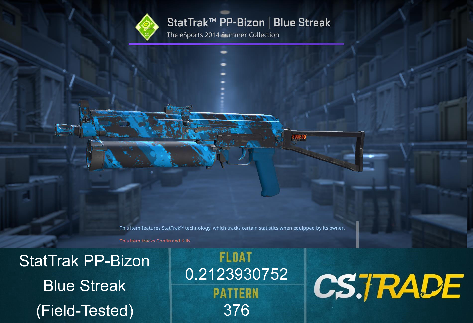 PP-Bizon | Blue Streak (Field-Tested) Screenshot