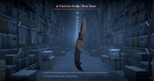 ★ Falchion Knife | Blue Steel (Well-Worn) Screenshot