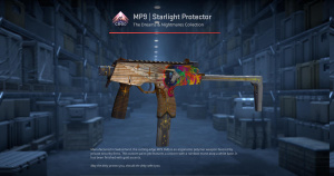 MP9 | Starlight Protector (Battle-Scarred) Screenshot