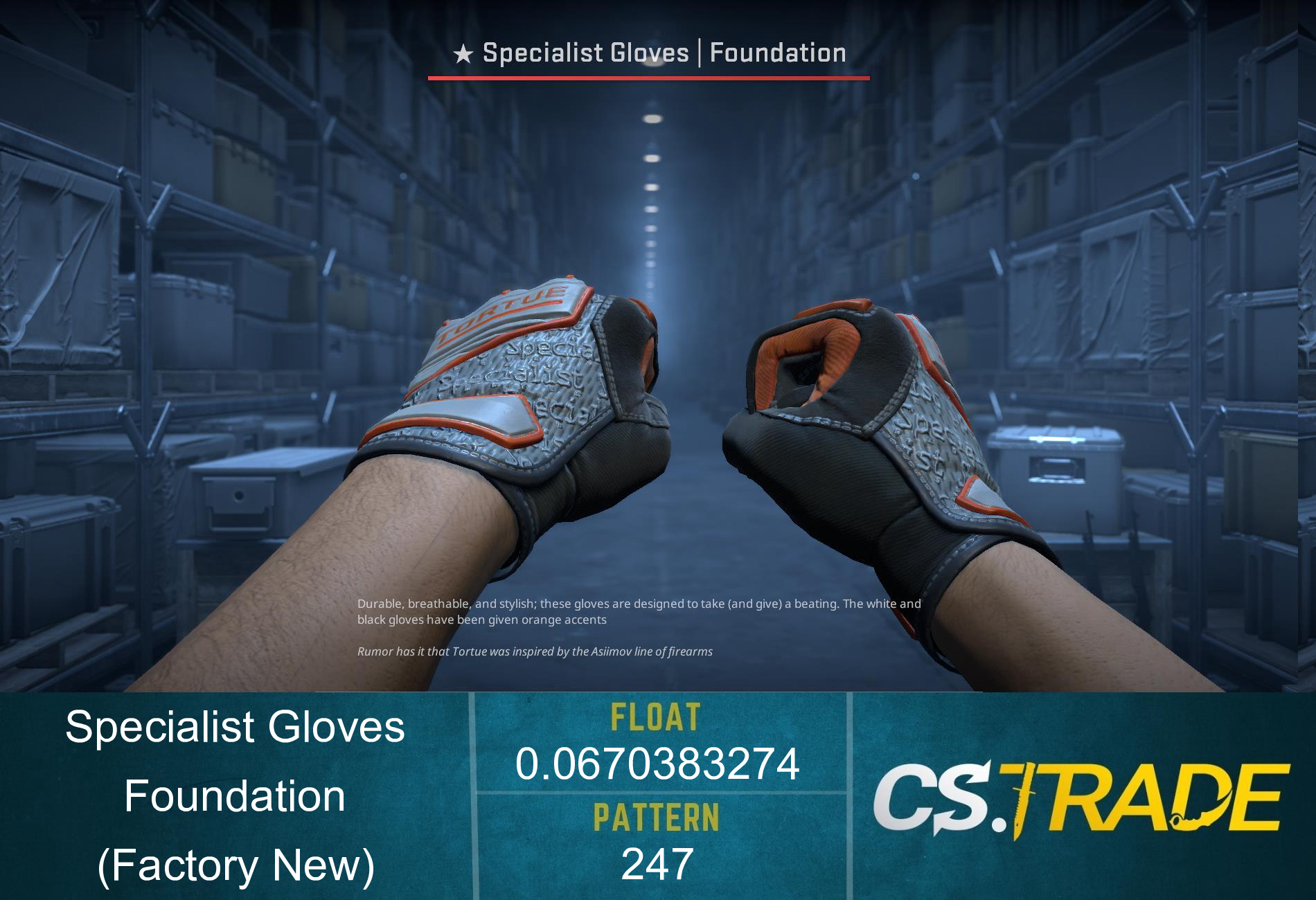 ★ Specialist Gloves | Foundation (Factory New) Screenshot