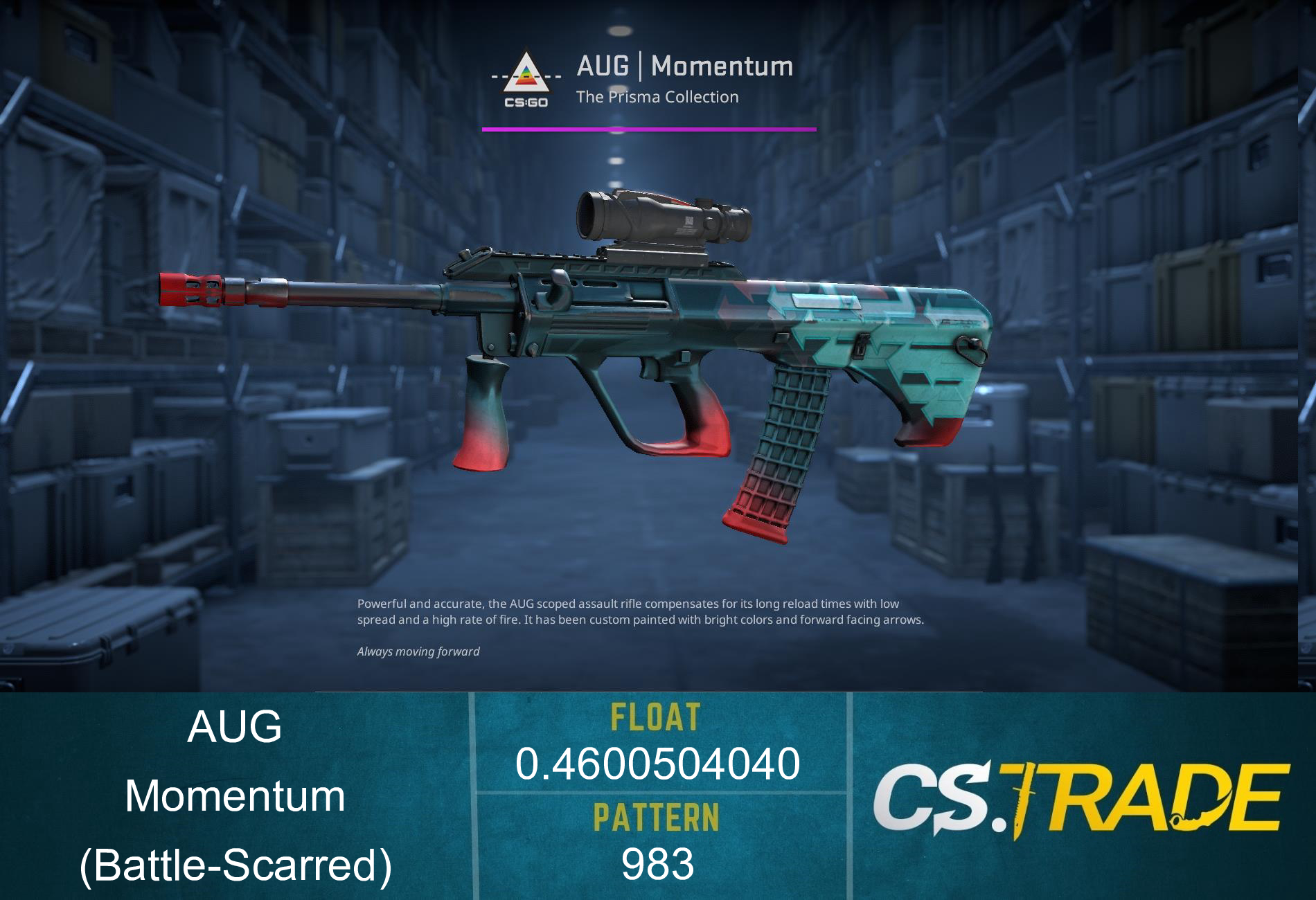 StatTrak™ AUG | Momentum (Battle-Scarred) Screenshot