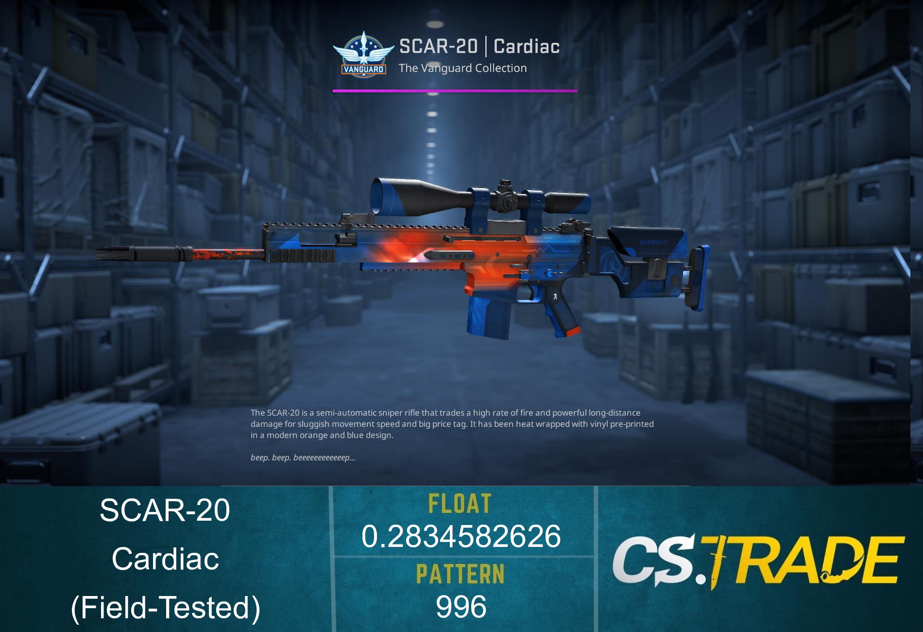 SCAR-20 | Cardiac (Field-Tested) Screenshot
