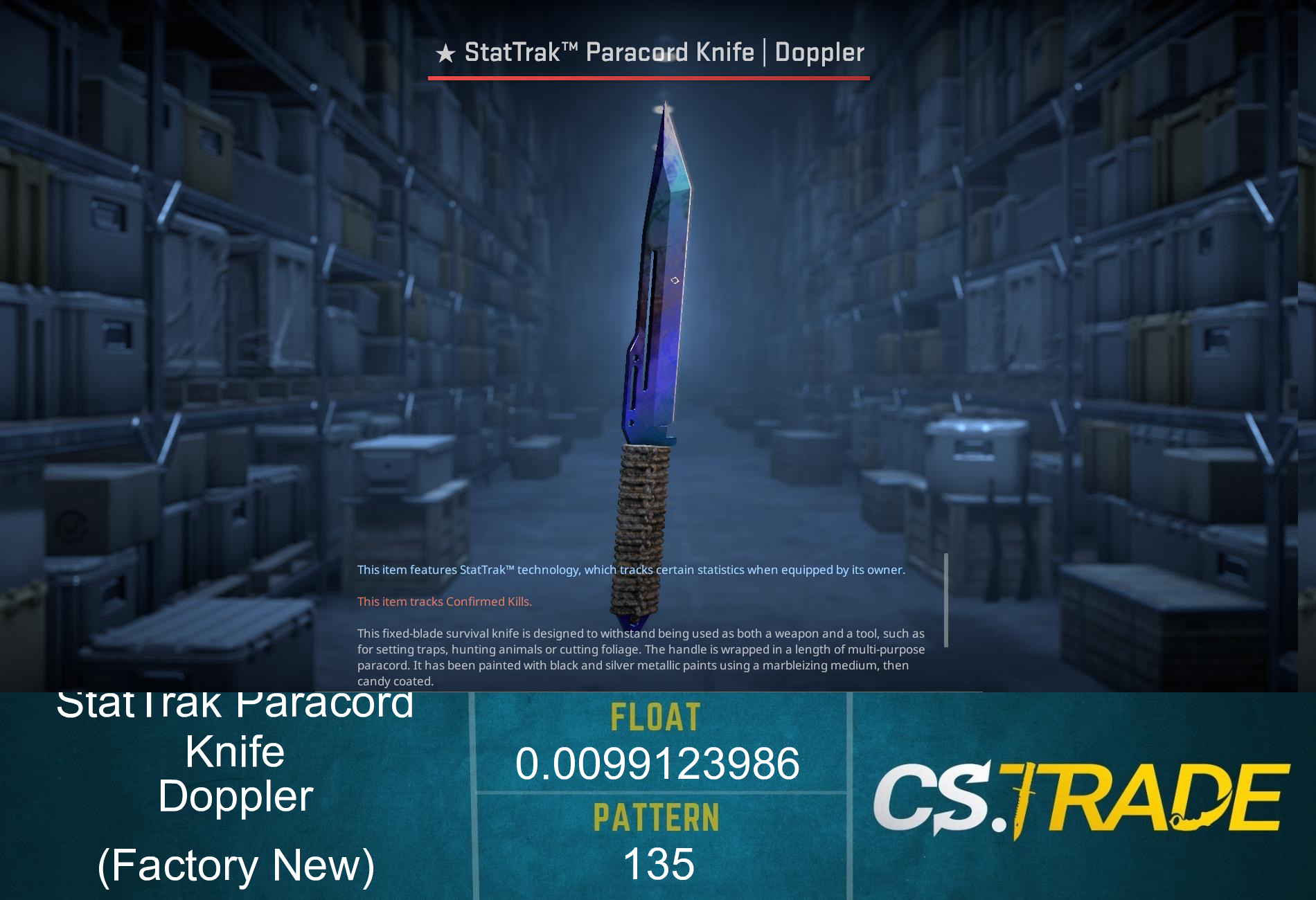 ★ Paracord Knife | Doppler Phase 3 (Factory New) Screenshot