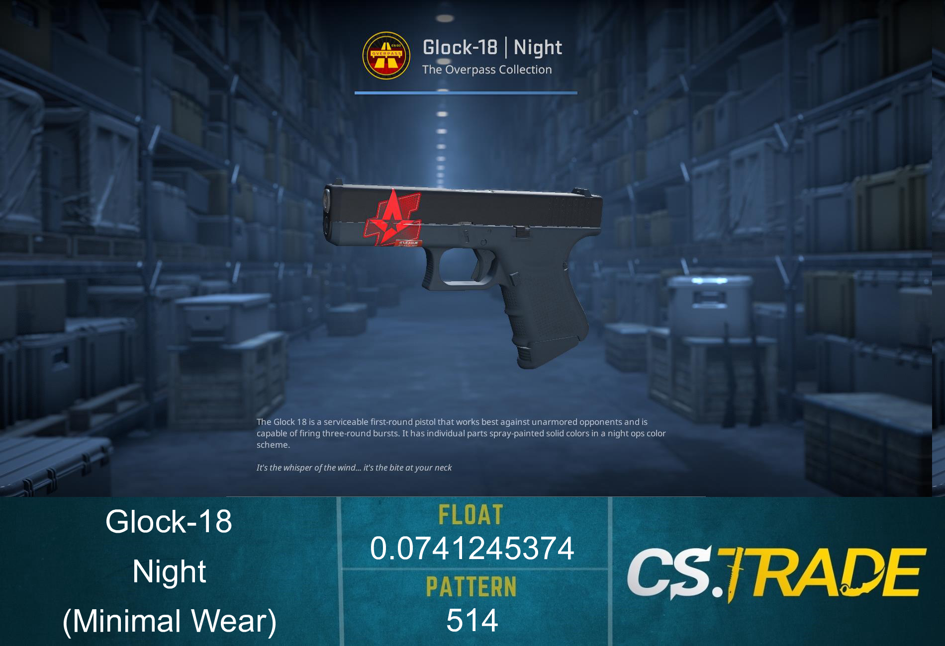 Glock-18 | Night (Factory New) Screenshot