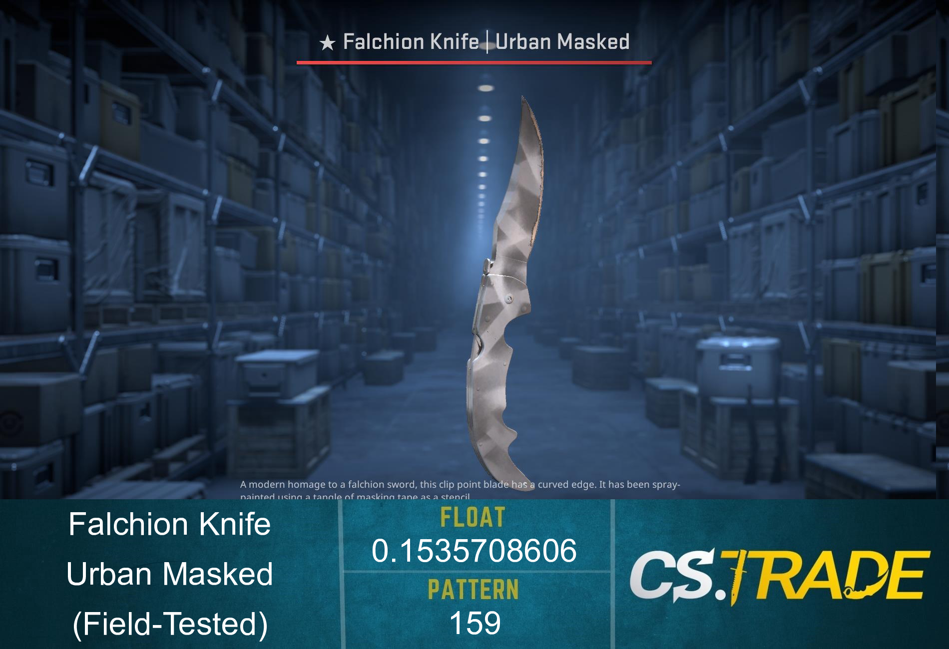 ★ Falchion Knife | Urban Masked (Field-Tested) Screenshot