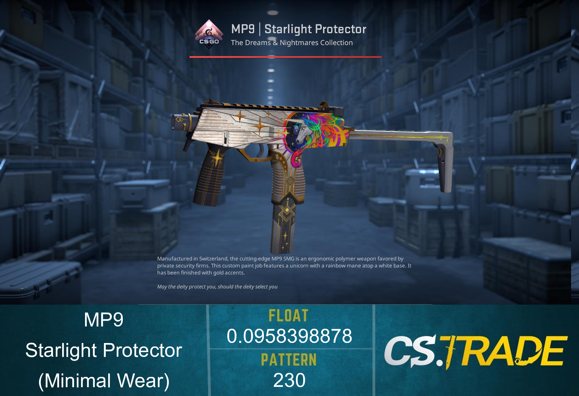 MP9 | Starlight Protector (Minimal Wear) Screenshot
