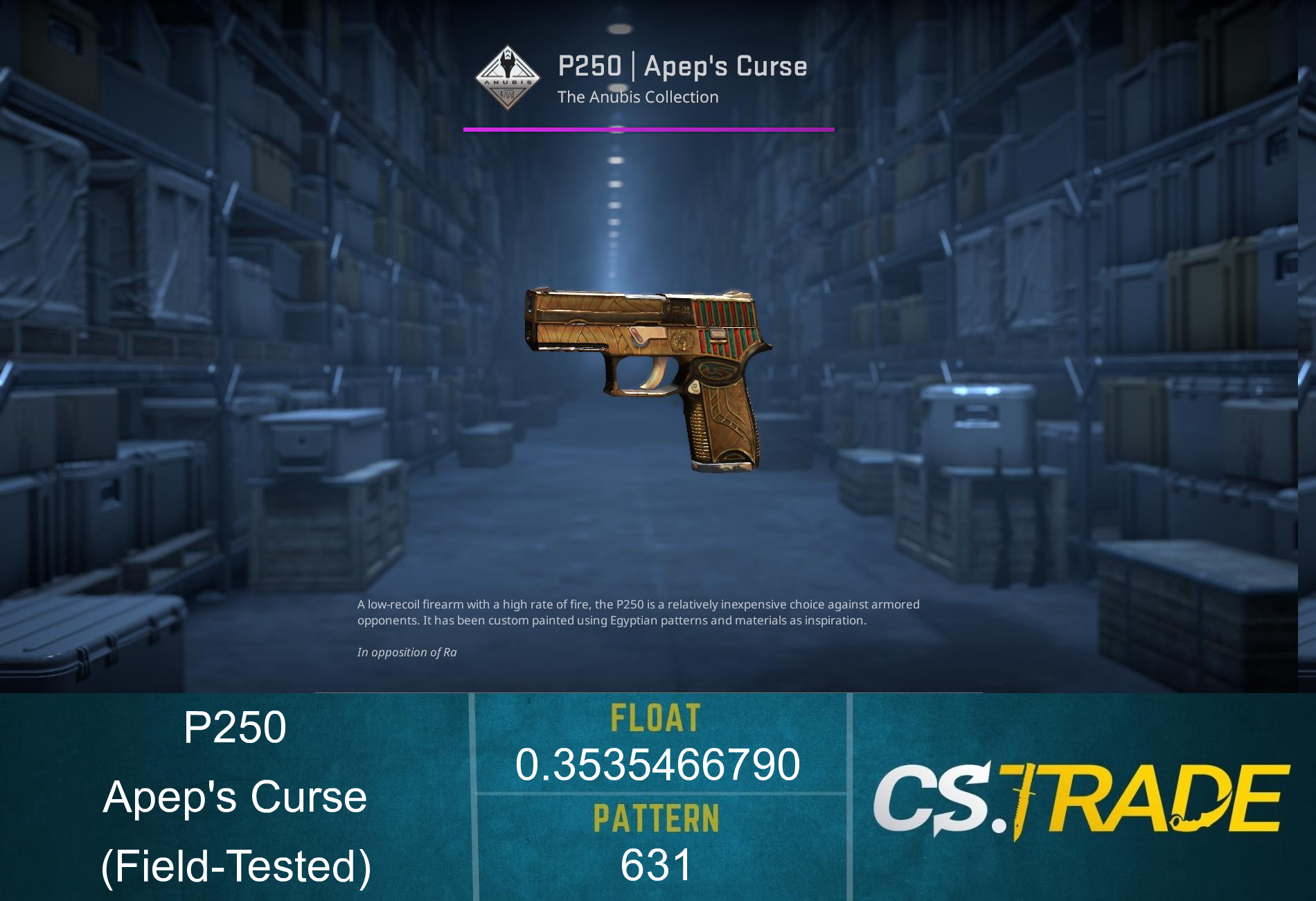 P250 | Apep's Curse (Field-Tested) Screenshot