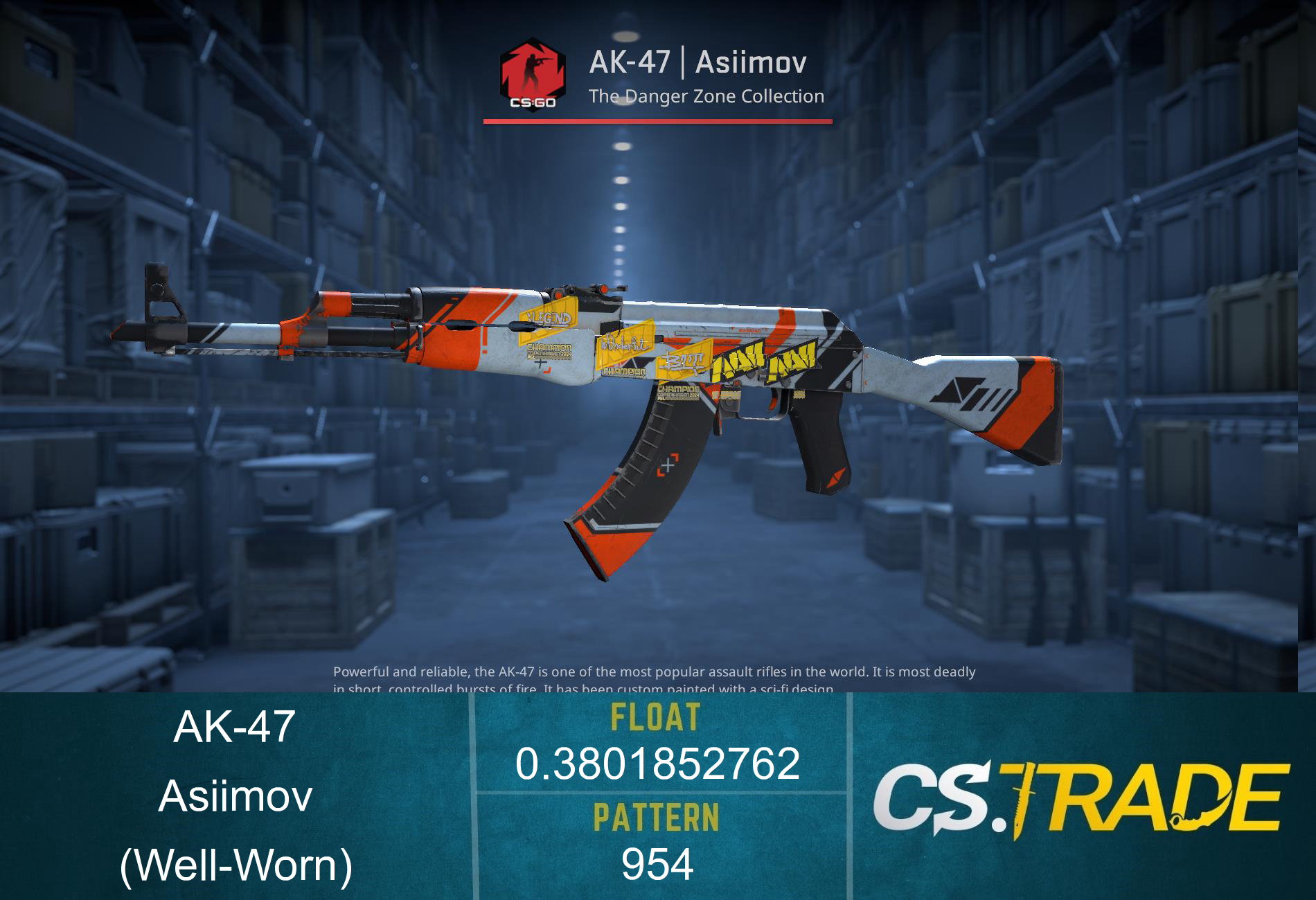 AK-47 | Asiimov (Well-Worn) Screenshot