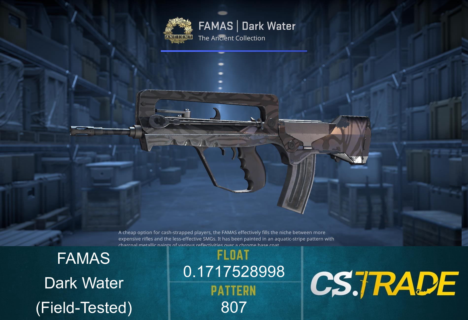 FAMAS | Dark Water (Field-Tested) Screenshot