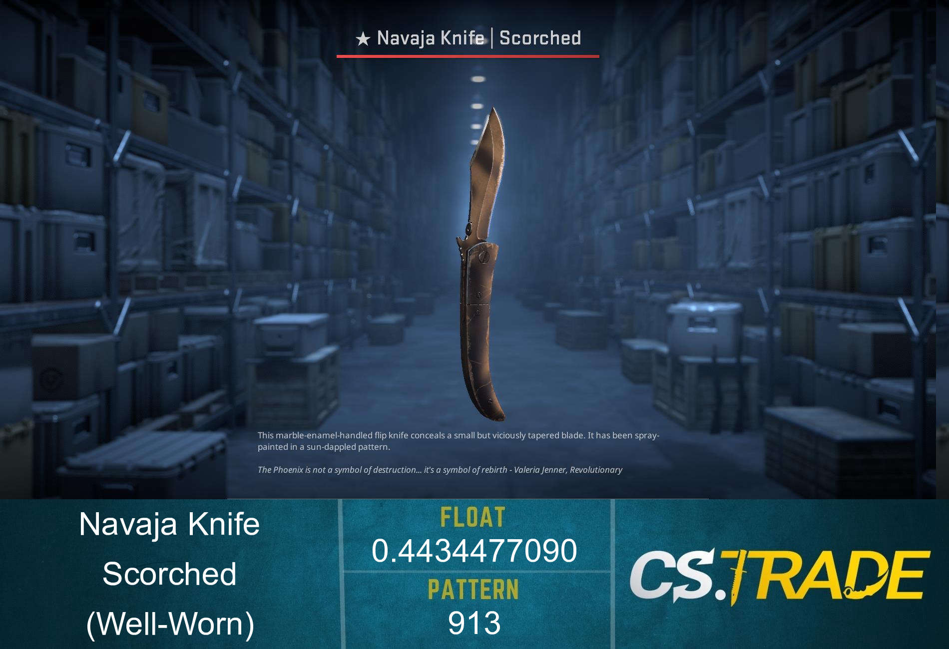 ★ Navaja Knife | Scorched (Well-Worn)