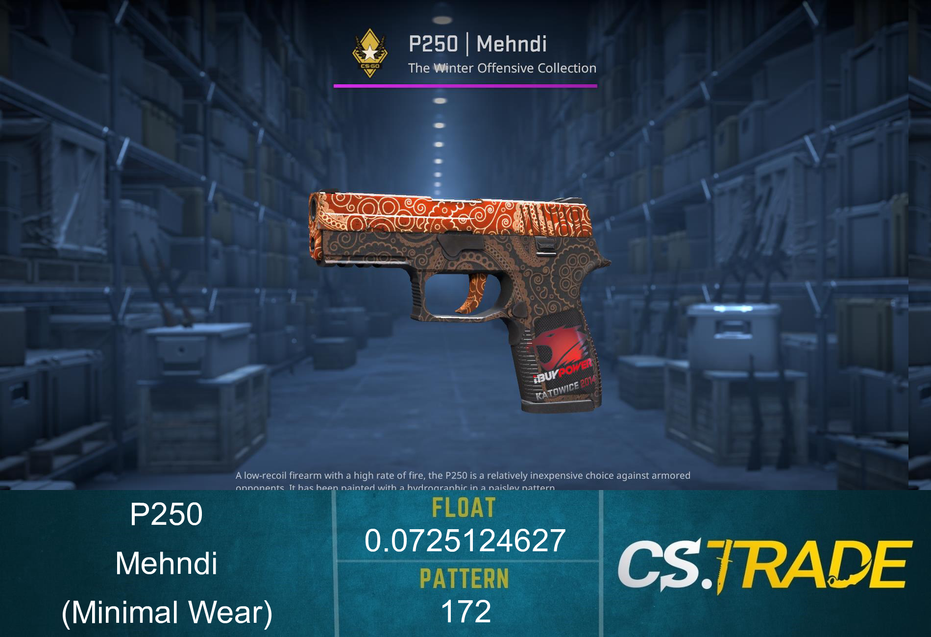 P250 | Mehndi (Minimal Wear) Screenshot