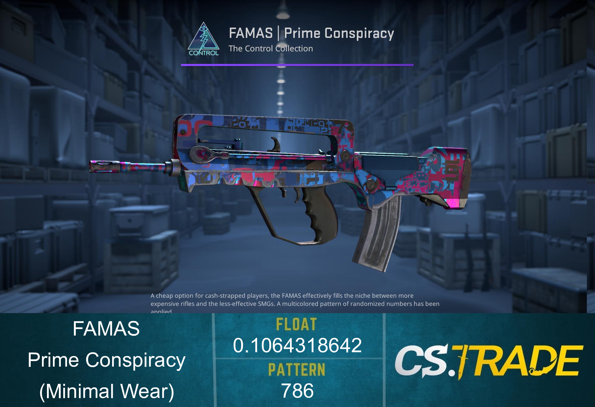FAMAS | Prime Conspiracy (Minimal Wear) Screenshot