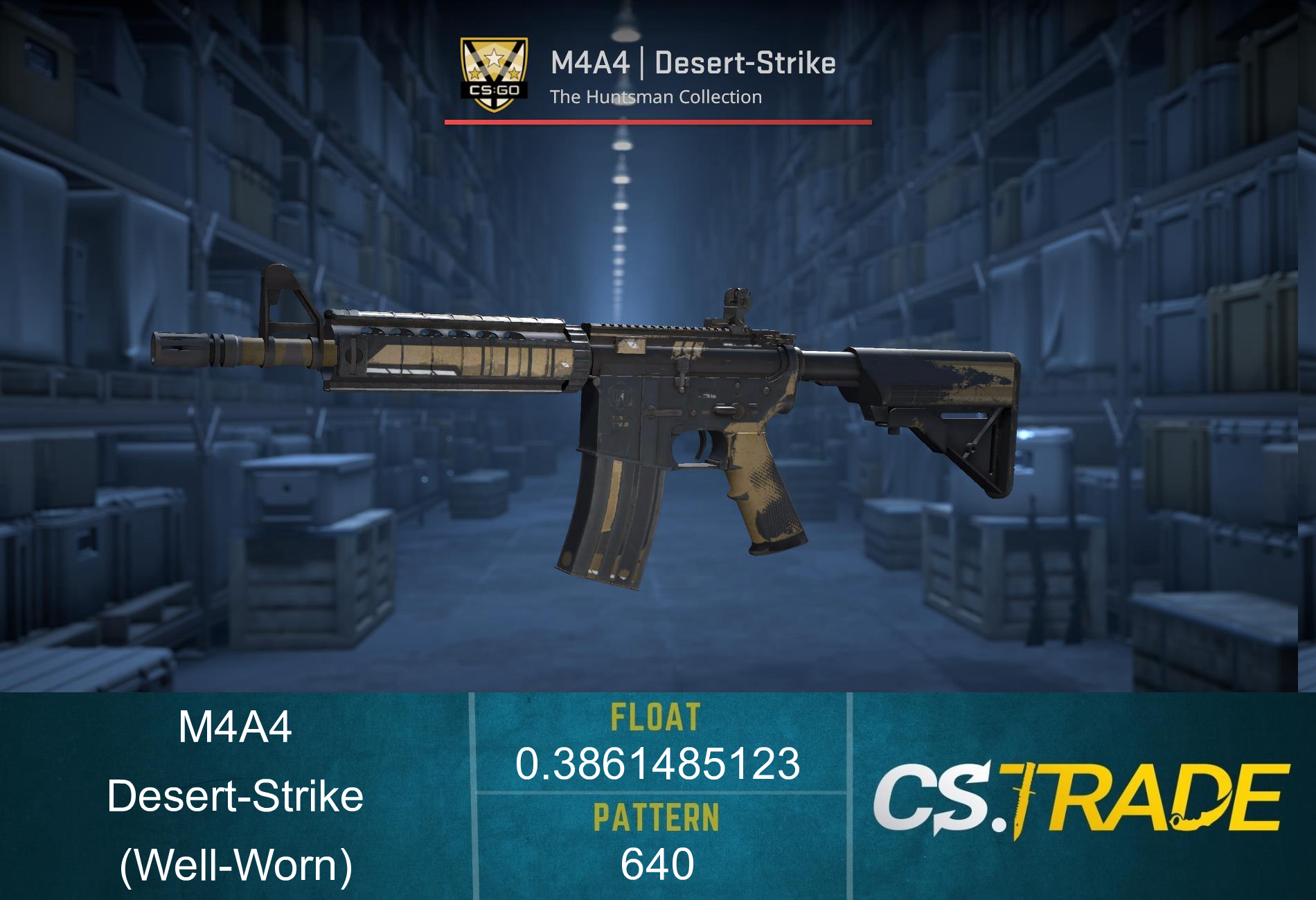 M4A4 | Desert-Strike (Well-Worn) Screenshot