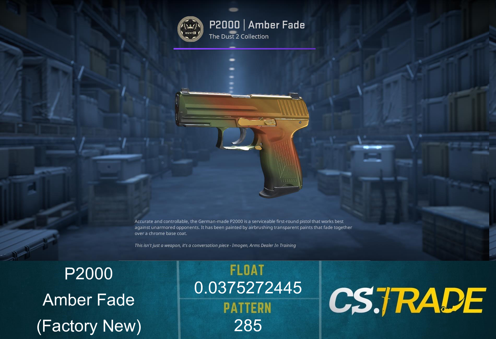 P2000 | Amber Fade (Factory New) Screenshot