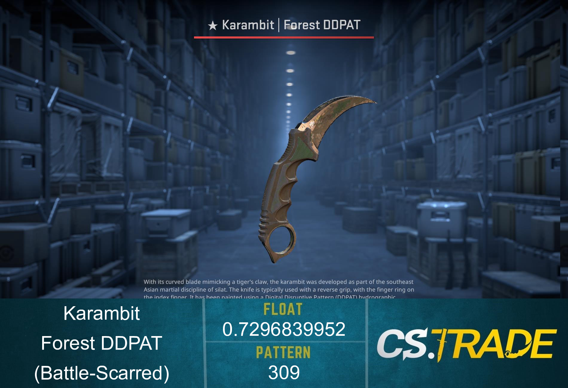 ★ Karambit | Forest DDPAT (Battle-Scarred) Screenshot