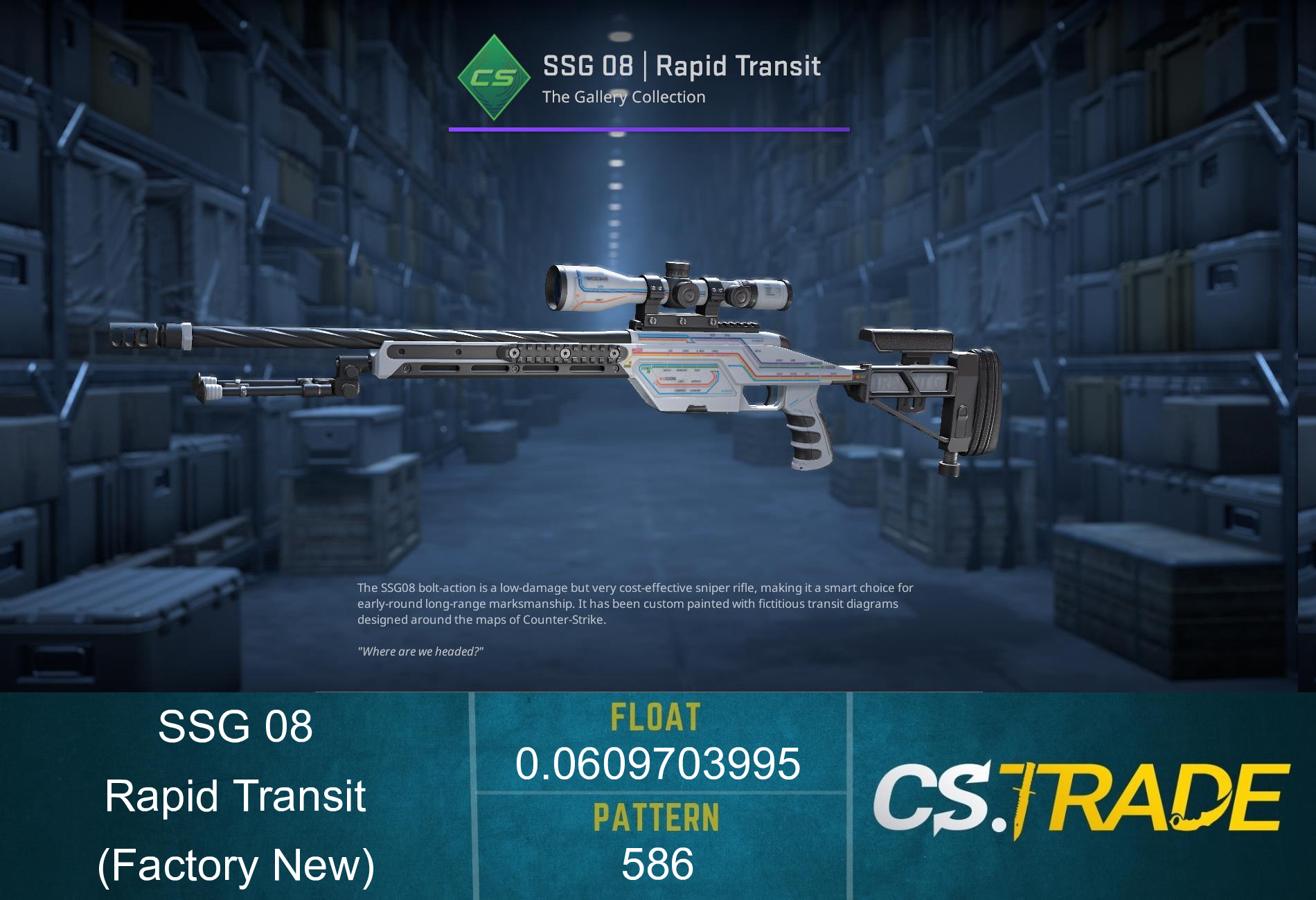 SSG 08 | Rapid Transit (Factory New) Screenshot