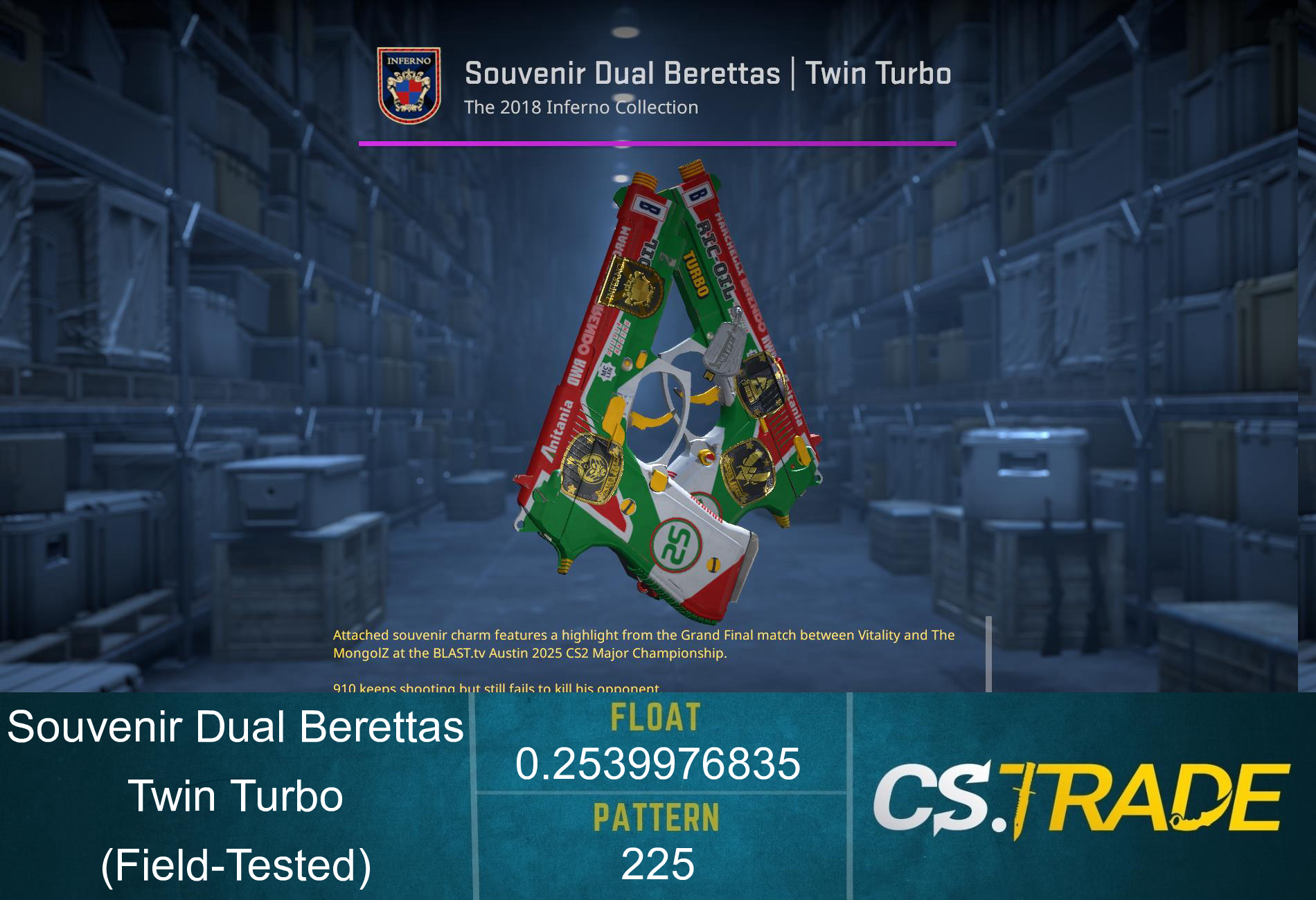 Dual Berettas | Twin Turbo (Field-Tested) Screenshot