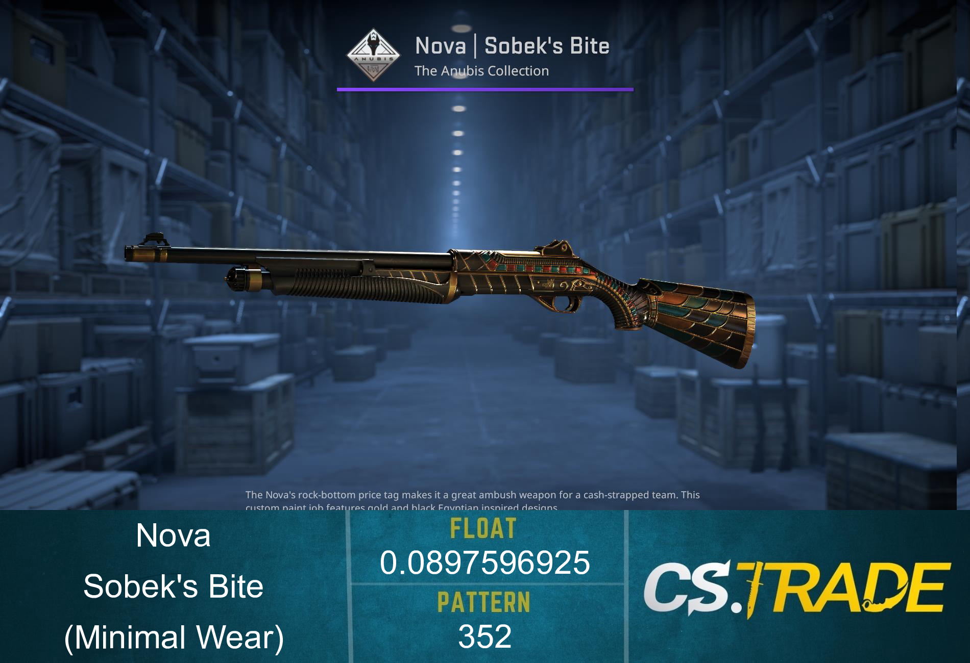 Nova | Sobek's Bite (Minimal Wear) Screenshot