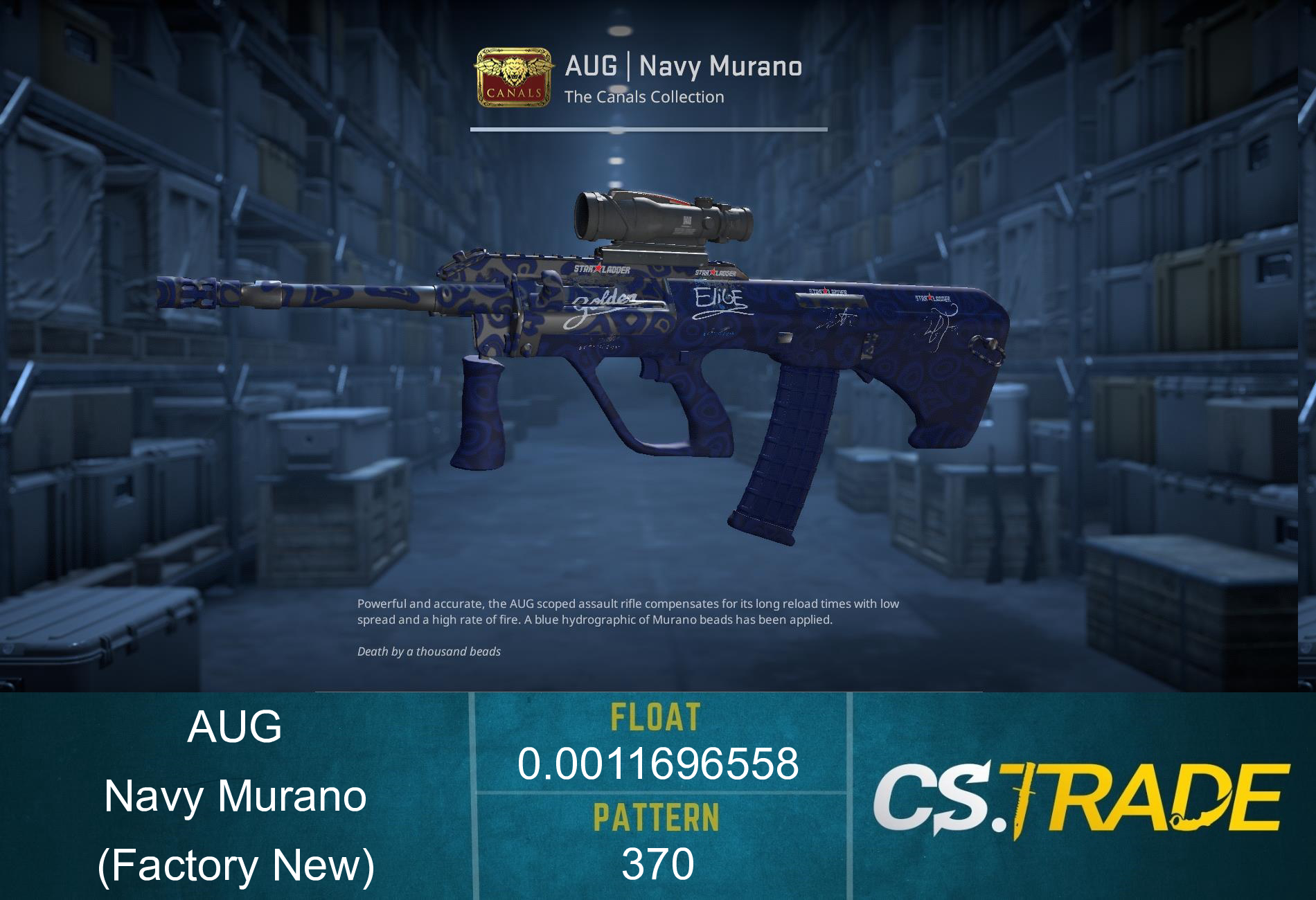 AUG | Navy Murano (Factory New) Screenshot