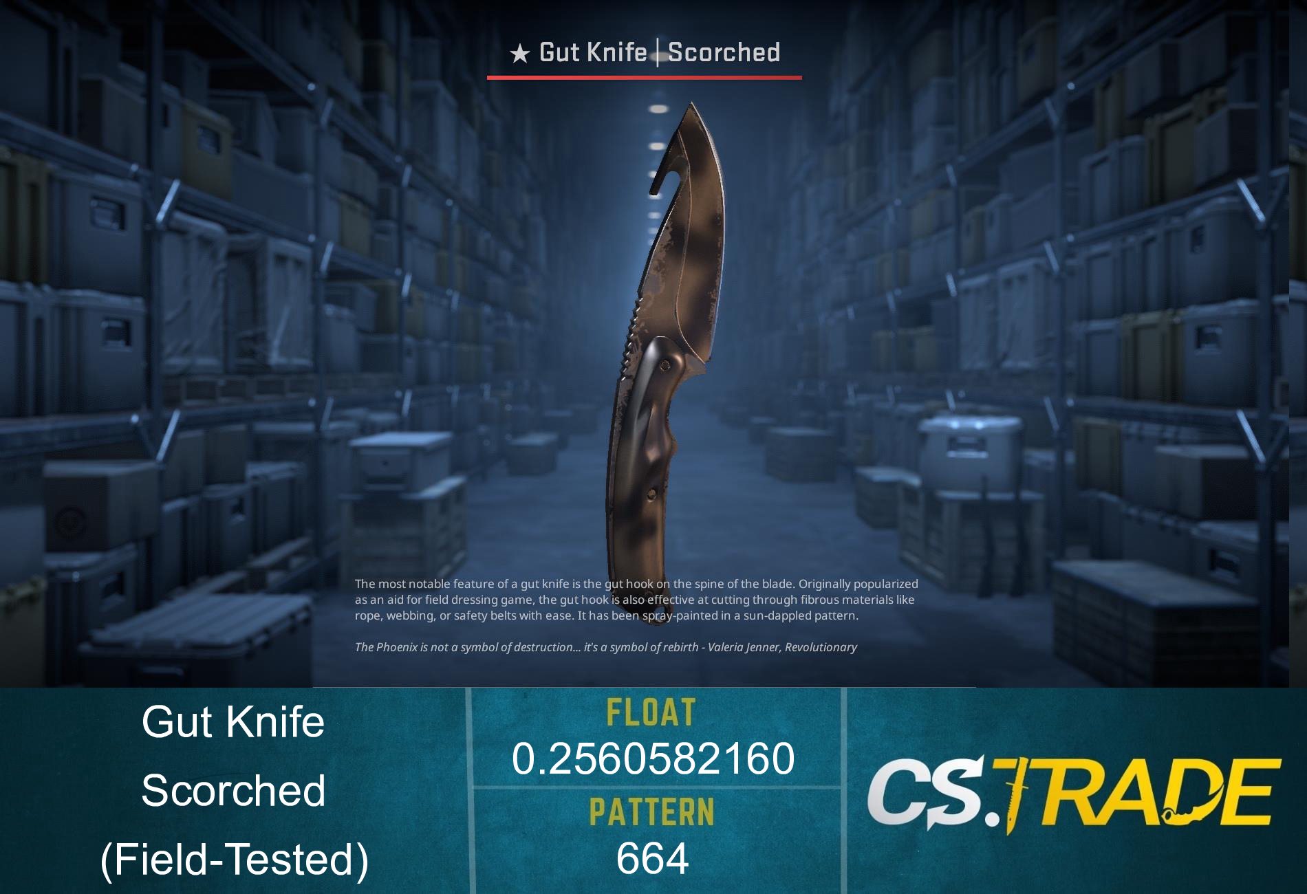 ★ Gut Knife | Scorched (Factory New) Screenshot