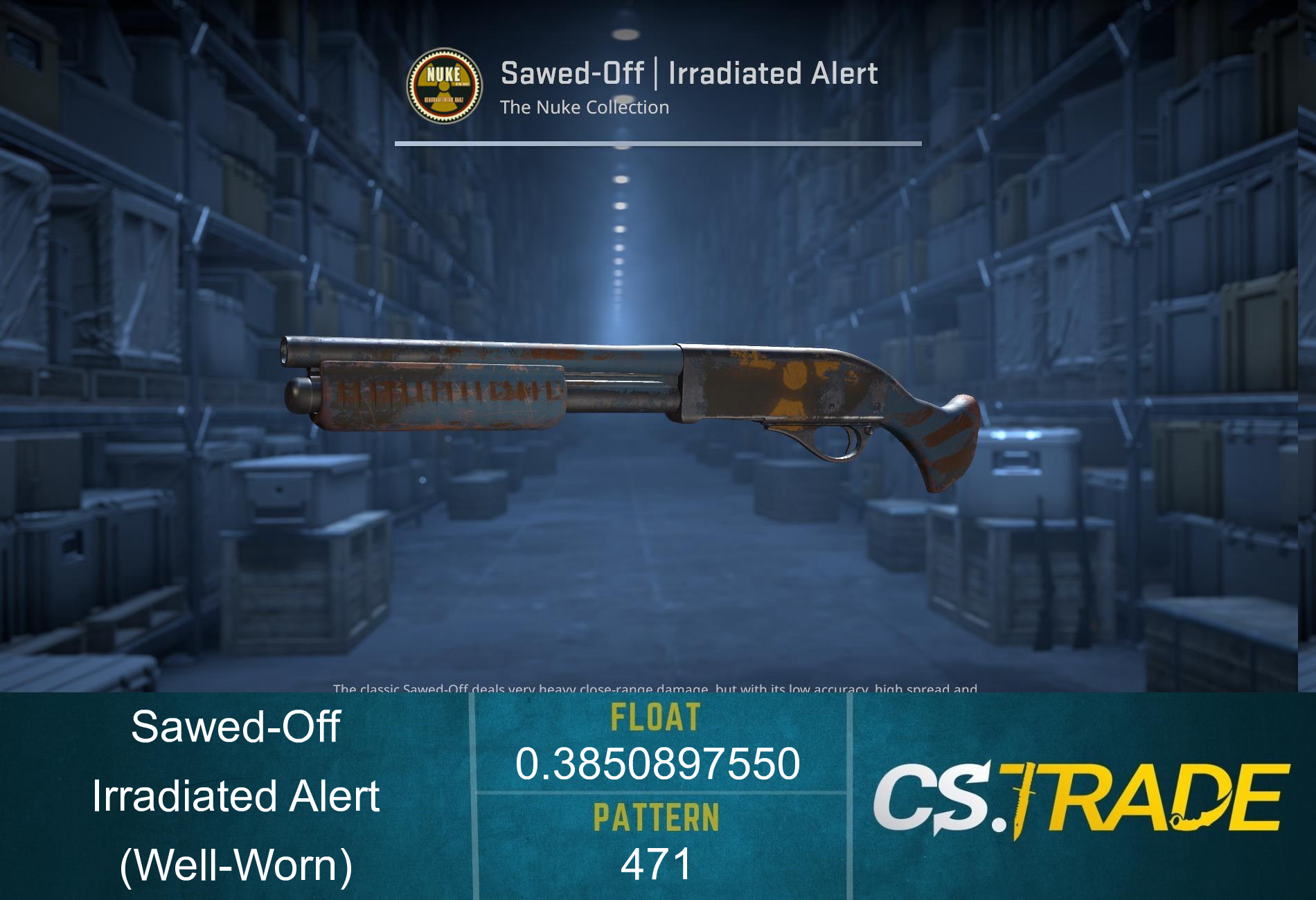 Sawed-Off | Irradiated Alert (Well-Worn) Screenshot