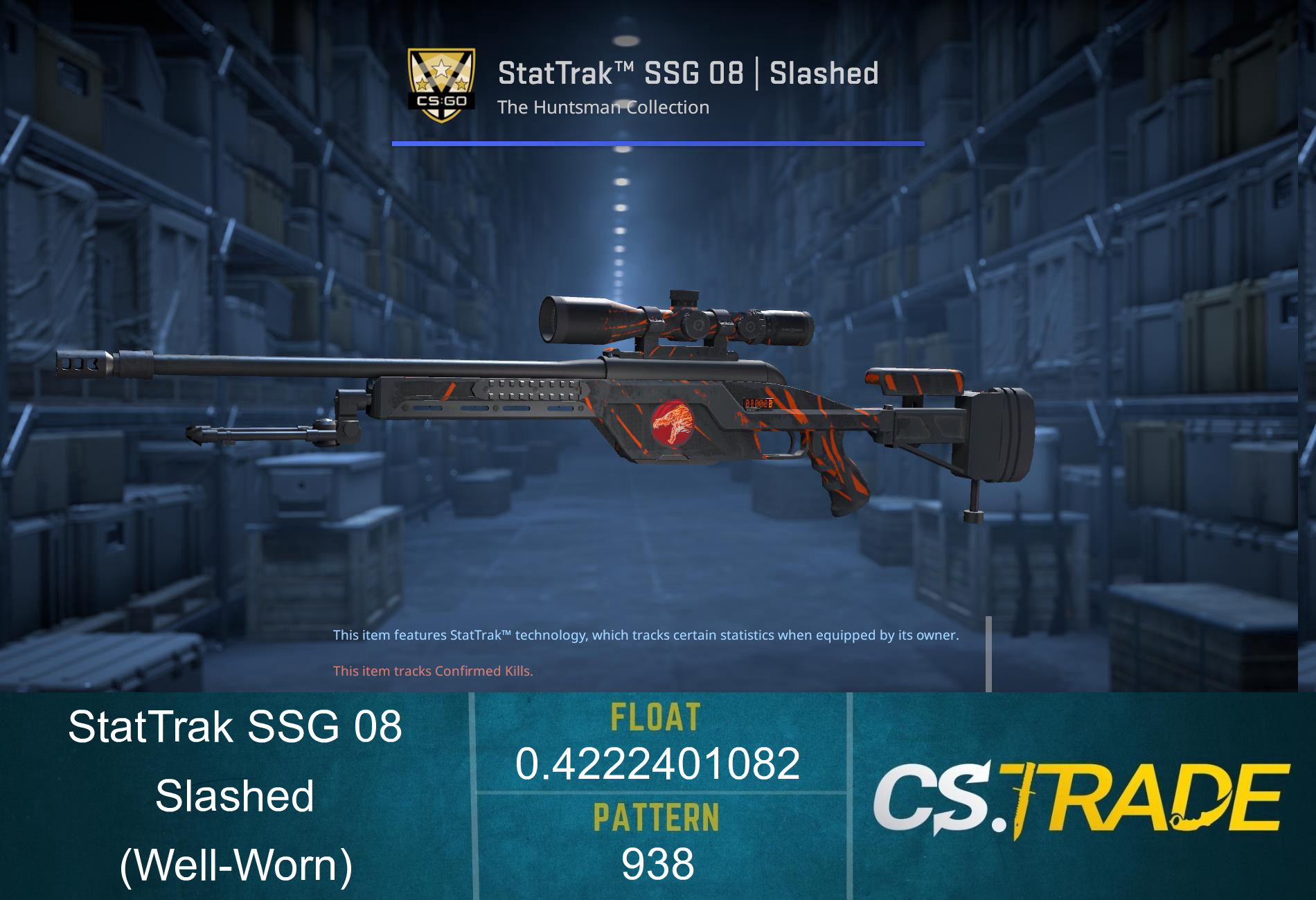 SSG 08 | Slashed (Well-Worn) Screenshot