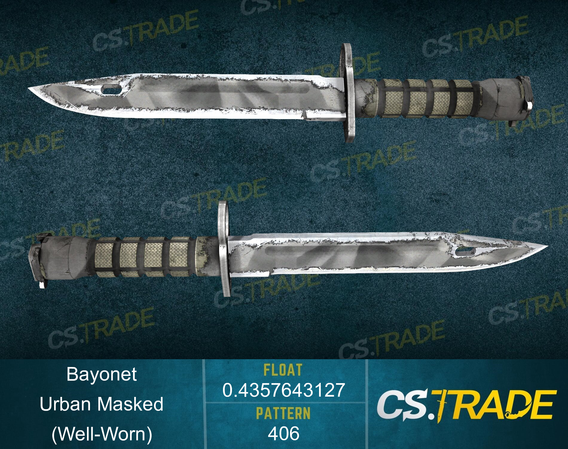 ★ Bayonet | Urban Masked (Well-Worn) Screenshot