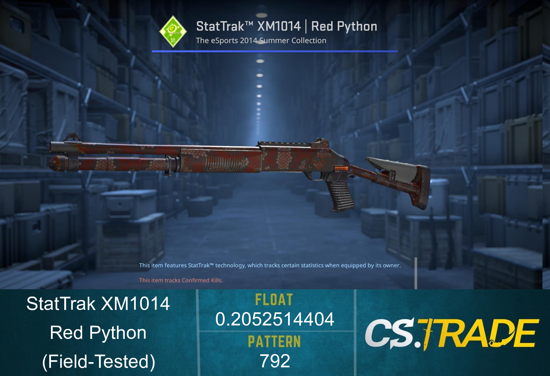 StatTrak™ XM1014 | Red Python (Field-Tested) Screenshot