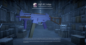 UMP-45 | Indigo (Minimal Wear) Screenshot