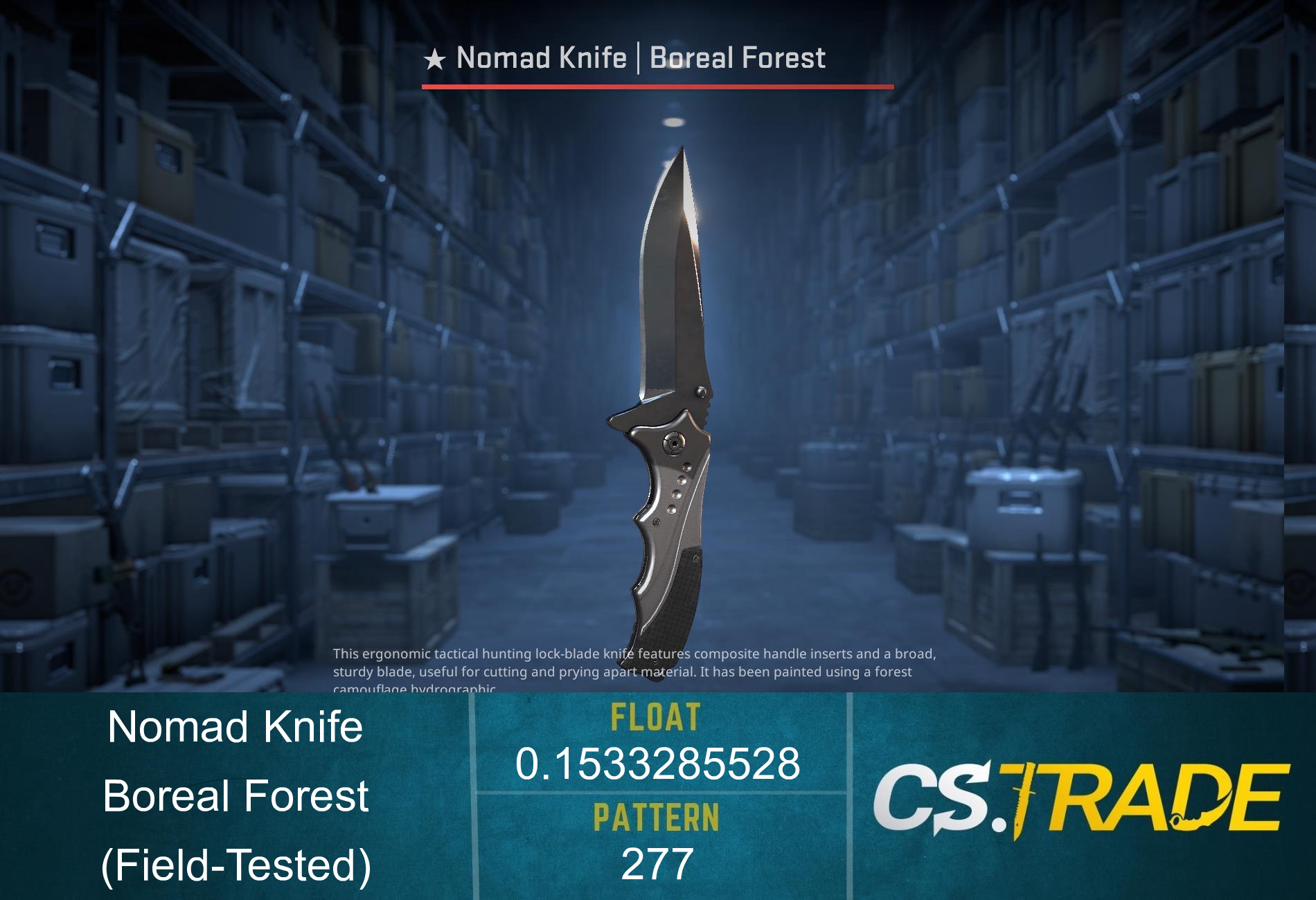★ StatTrak™ Nomad Knife | Boreal Forest (Field-Tested) Screenshot