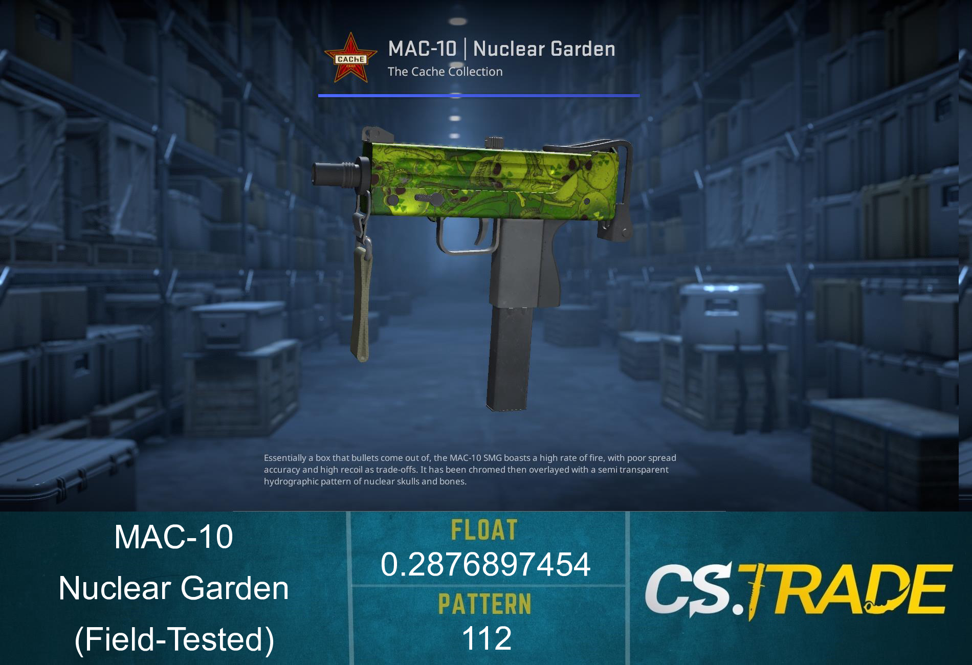 MAC-10 | Nuclear Garden (Field-Tested) Screenshot