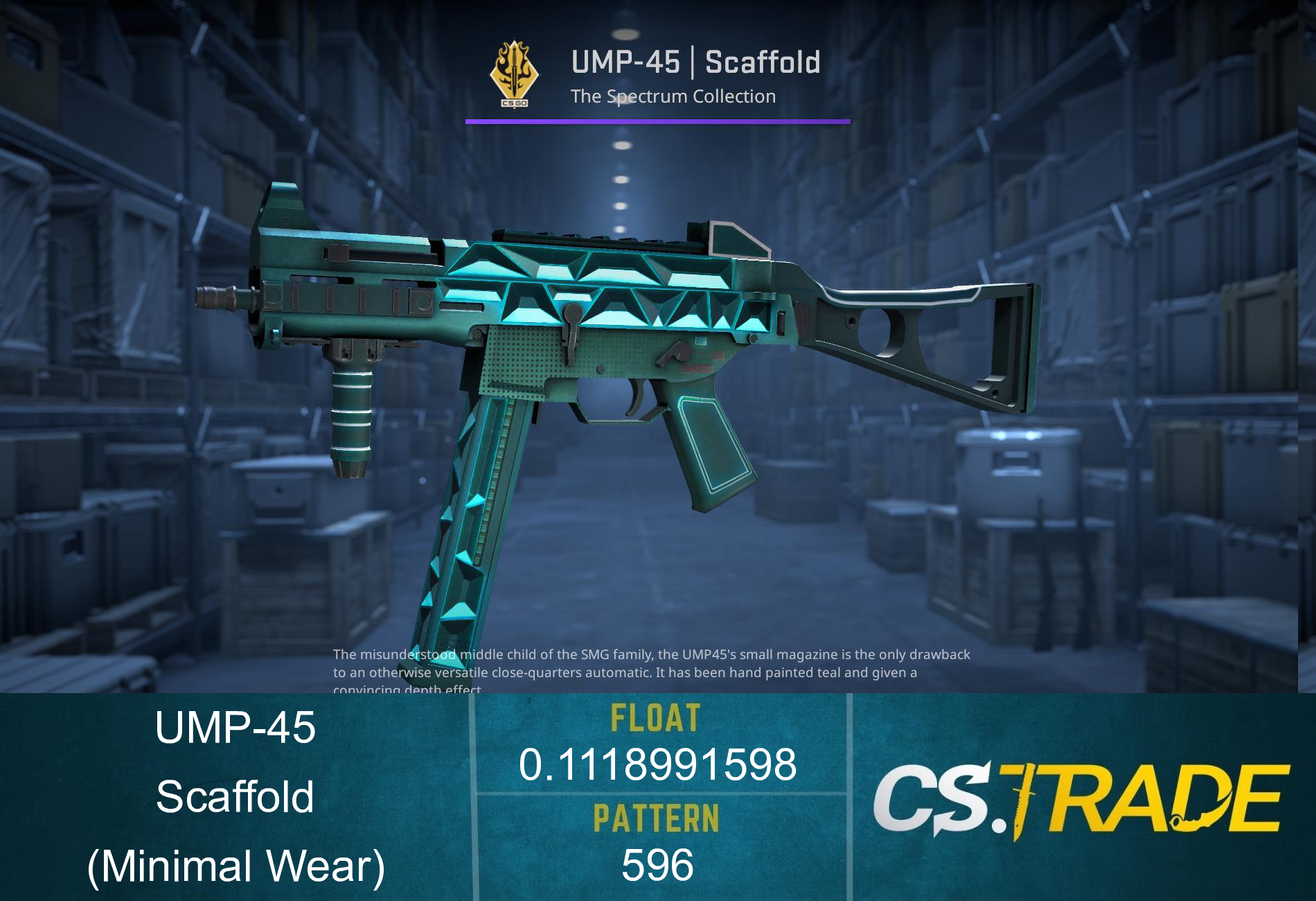 UMP-45 | Scaffold (Minimal Wear) Screenshot