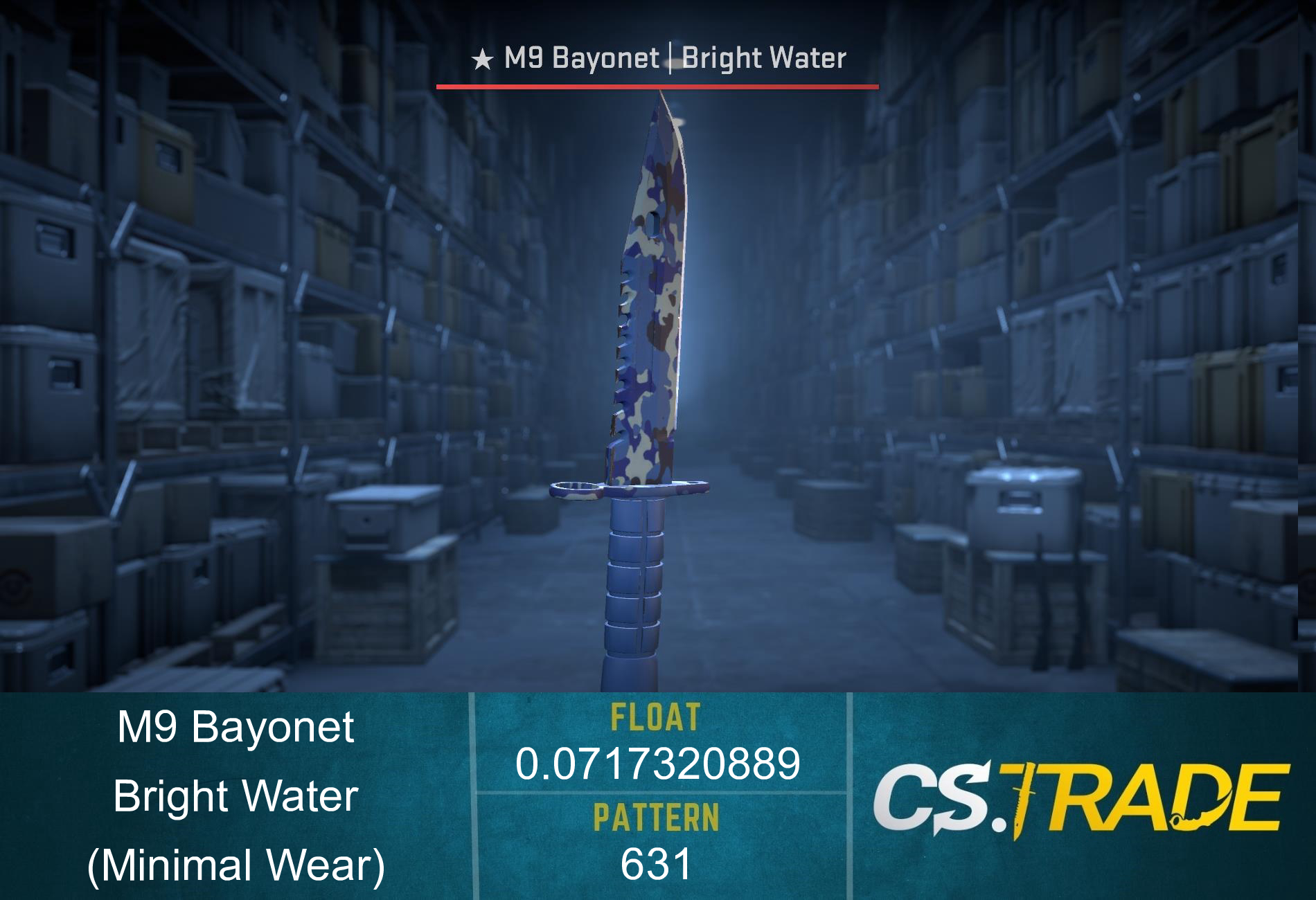 ★ StatTrak™ M9 Bayonet | Bright Water (Minimal Wear) Screenshot