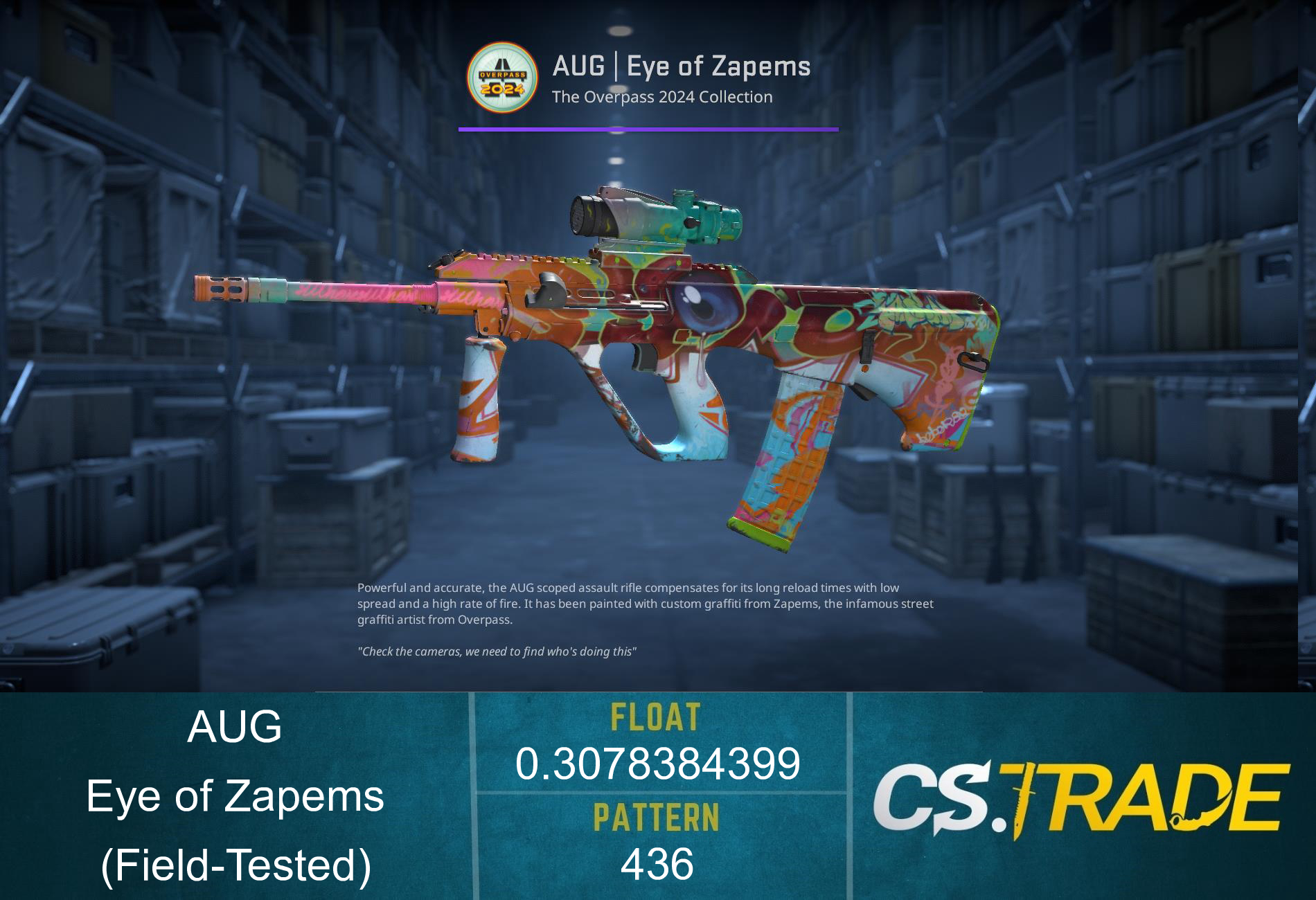 Souvenir AUG | Eye of Zapems (Field-Tested) Screenshot