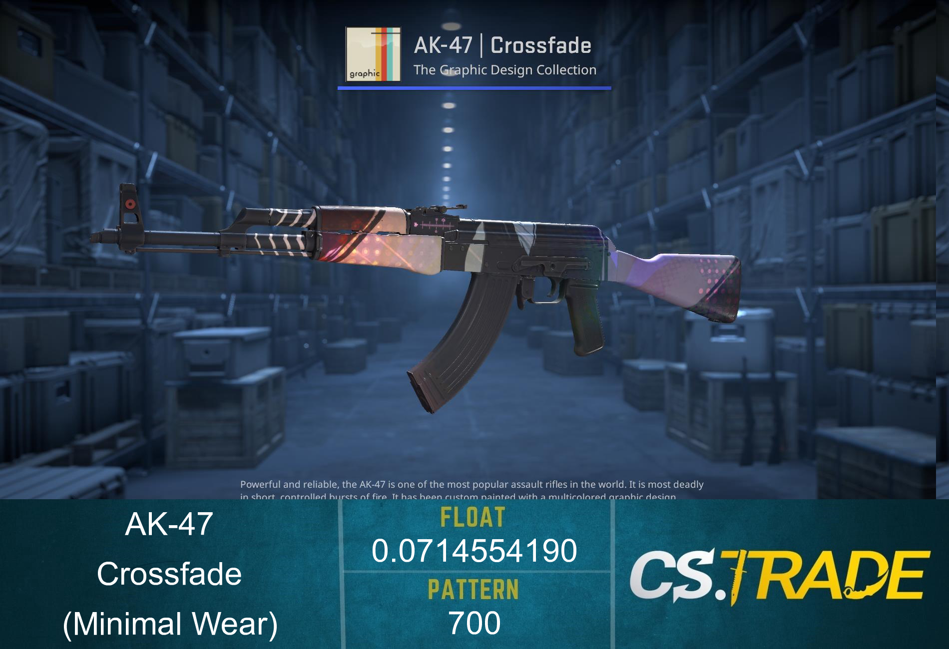 AK-47 | Crossfade (Minimal Wear) Screenshot