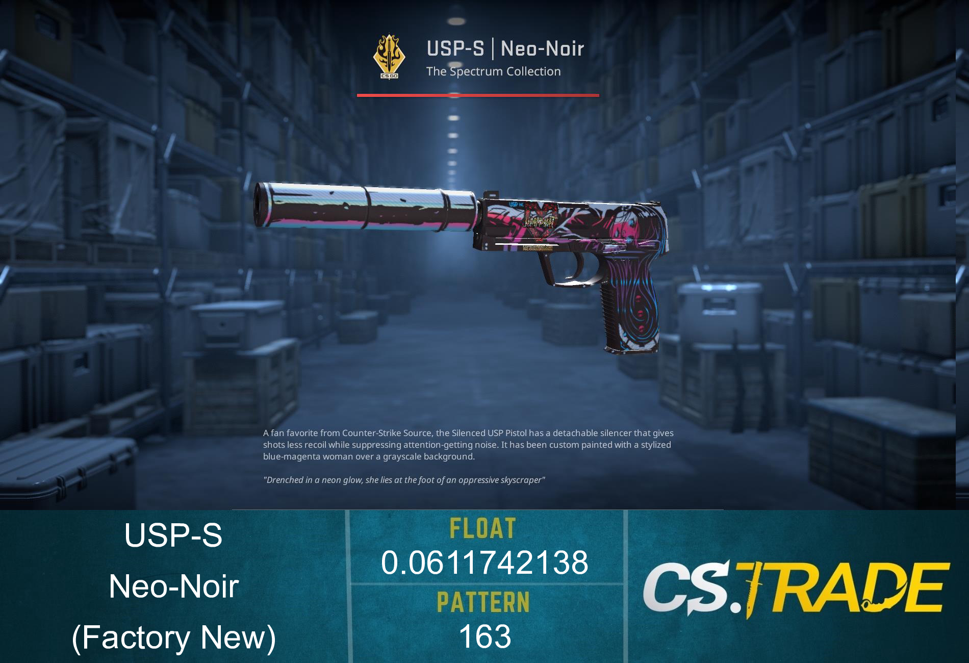 USP-S | Neo-Noir (Factory New) Screenshot