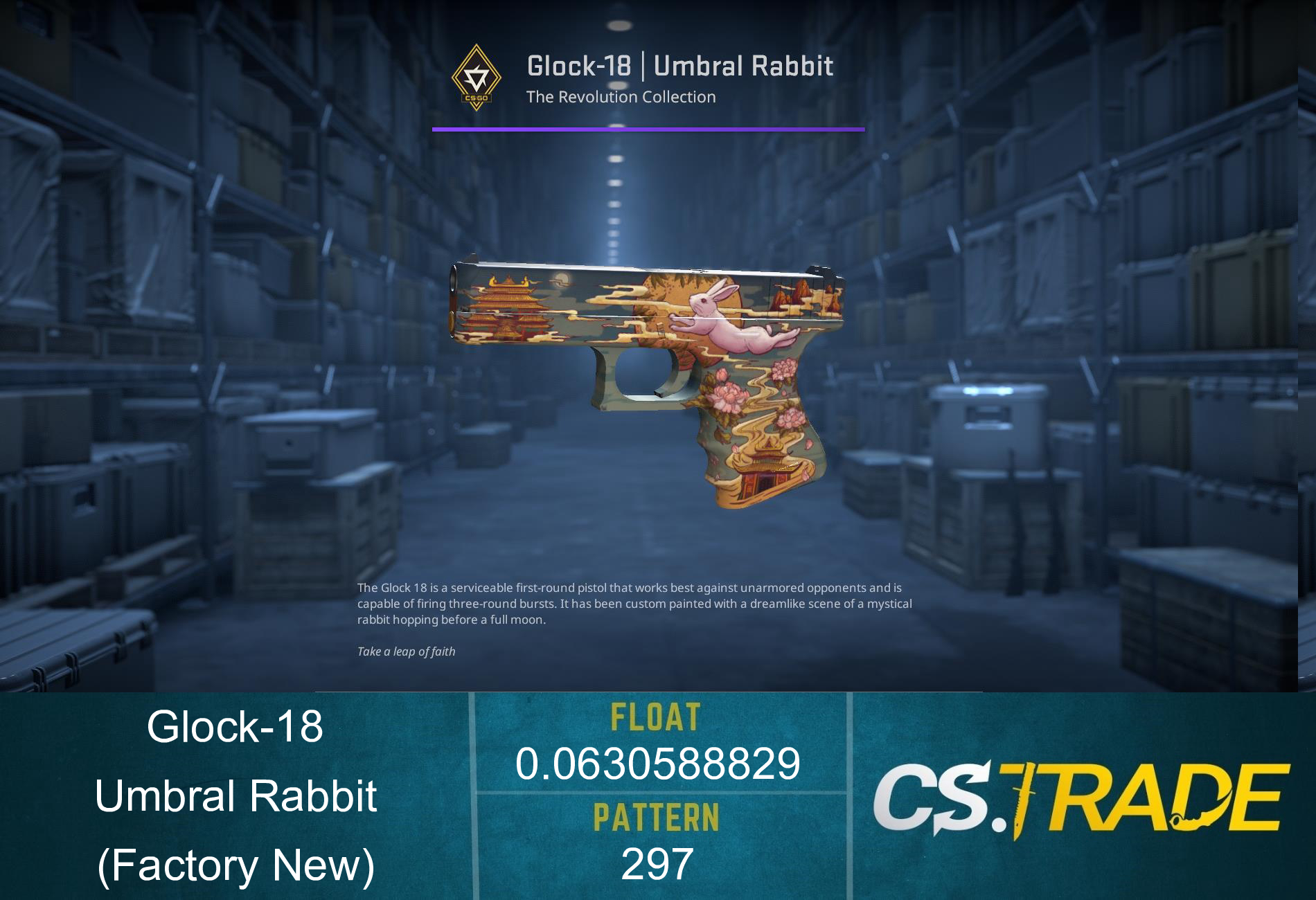 Glock-18 | Umbral Rabbit (Factory New) Screenshot