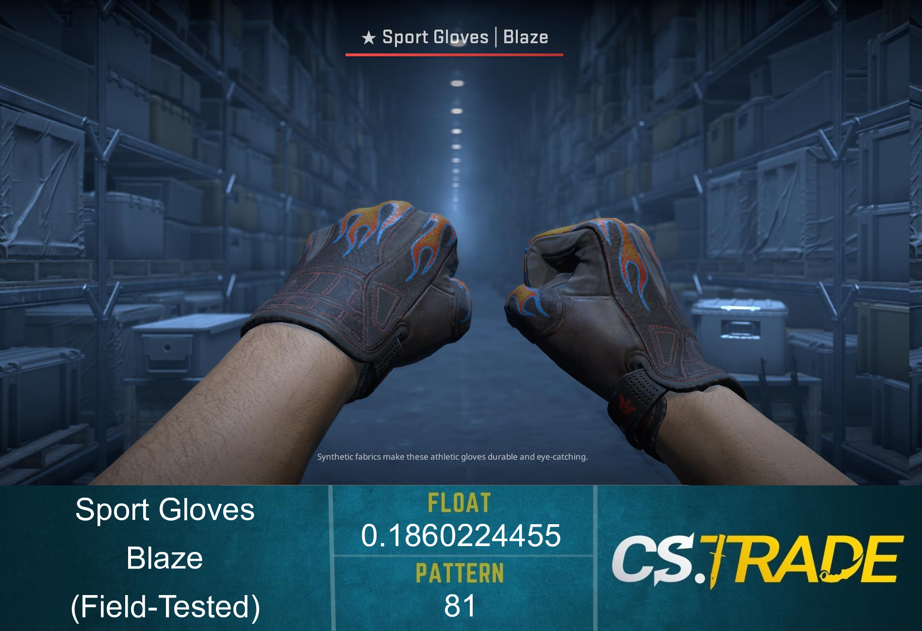 ★ Sport Gloves | Blaze (Factory New) Screenshot