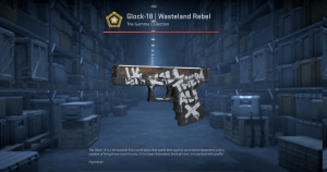 Glock-18 | Wasteland Rebel (Minimal Wear) Screenshot