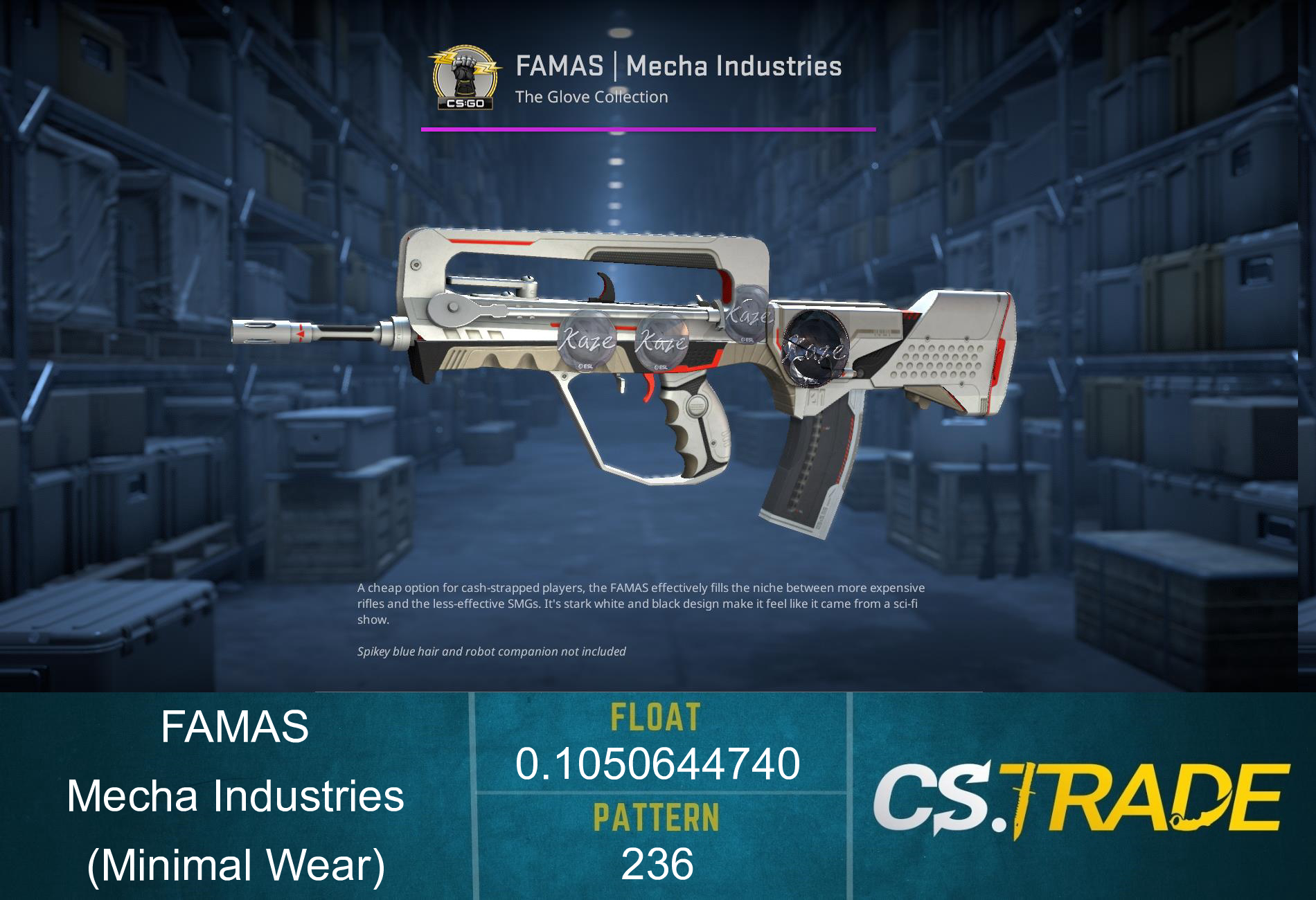 StatTrak™ FAMAS | Mecha Industries (Minimal Wear) Screenshot