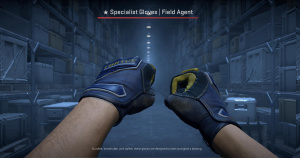 ★ Specialist Gloves | Field Agent (Well-Worn) Screenshot