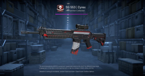 SG 553 | Cyrex (Well-Worn) Screenshot