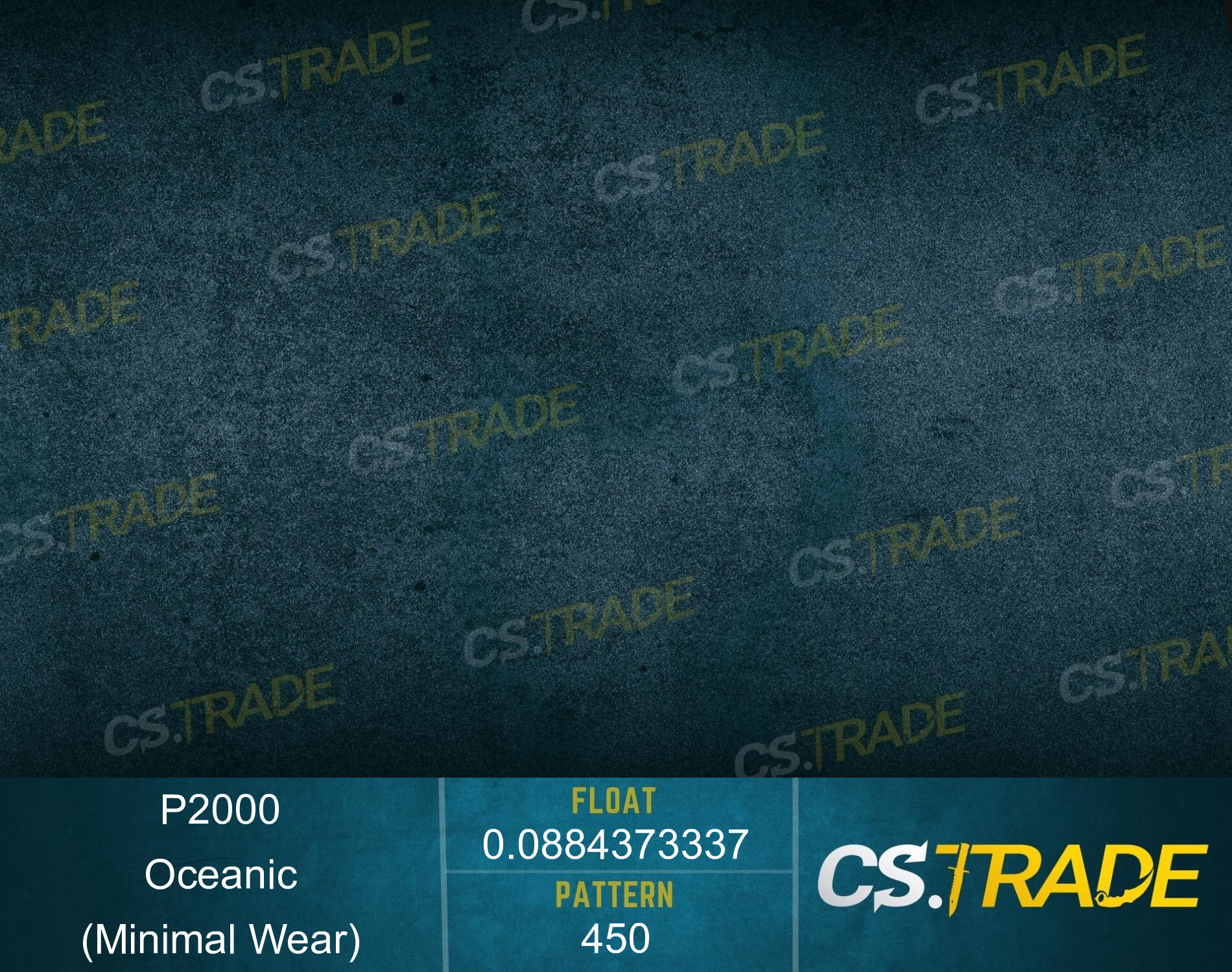 StatTrak™ P2000 | Oceanic (Minimal Wear) Screenshot