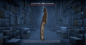 ★ Gut Knife | Black Laminate (Field-Tested) Screenshot