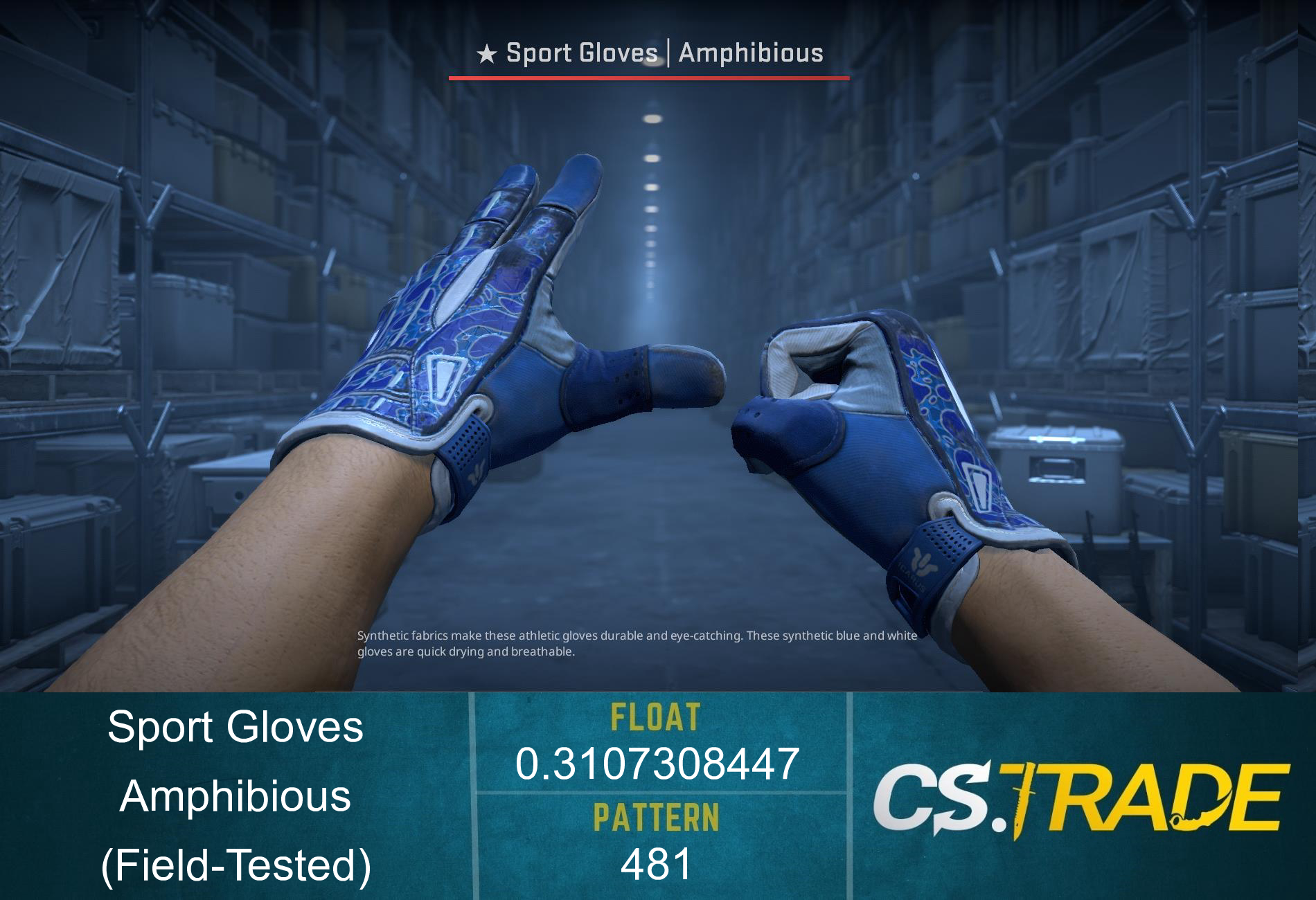 ★ Sport Gloves | Amphibious (Factory New) Screenshot