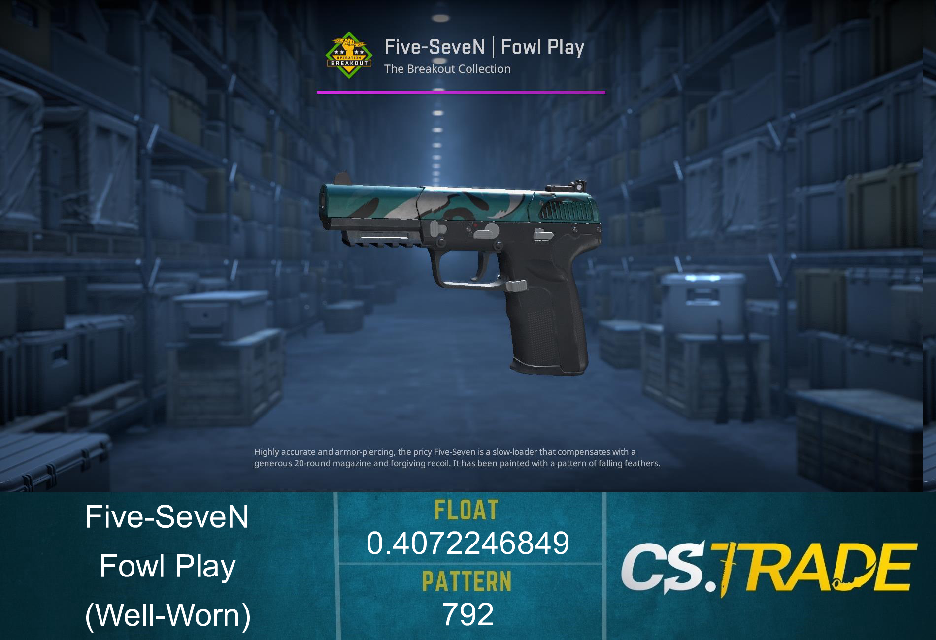 Five-SeveN | Fowl Play (Well-Worn) Screenshot