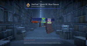 StatTrak™ Glock-18 | Blue Fissure (Field-Tested) Screenshot