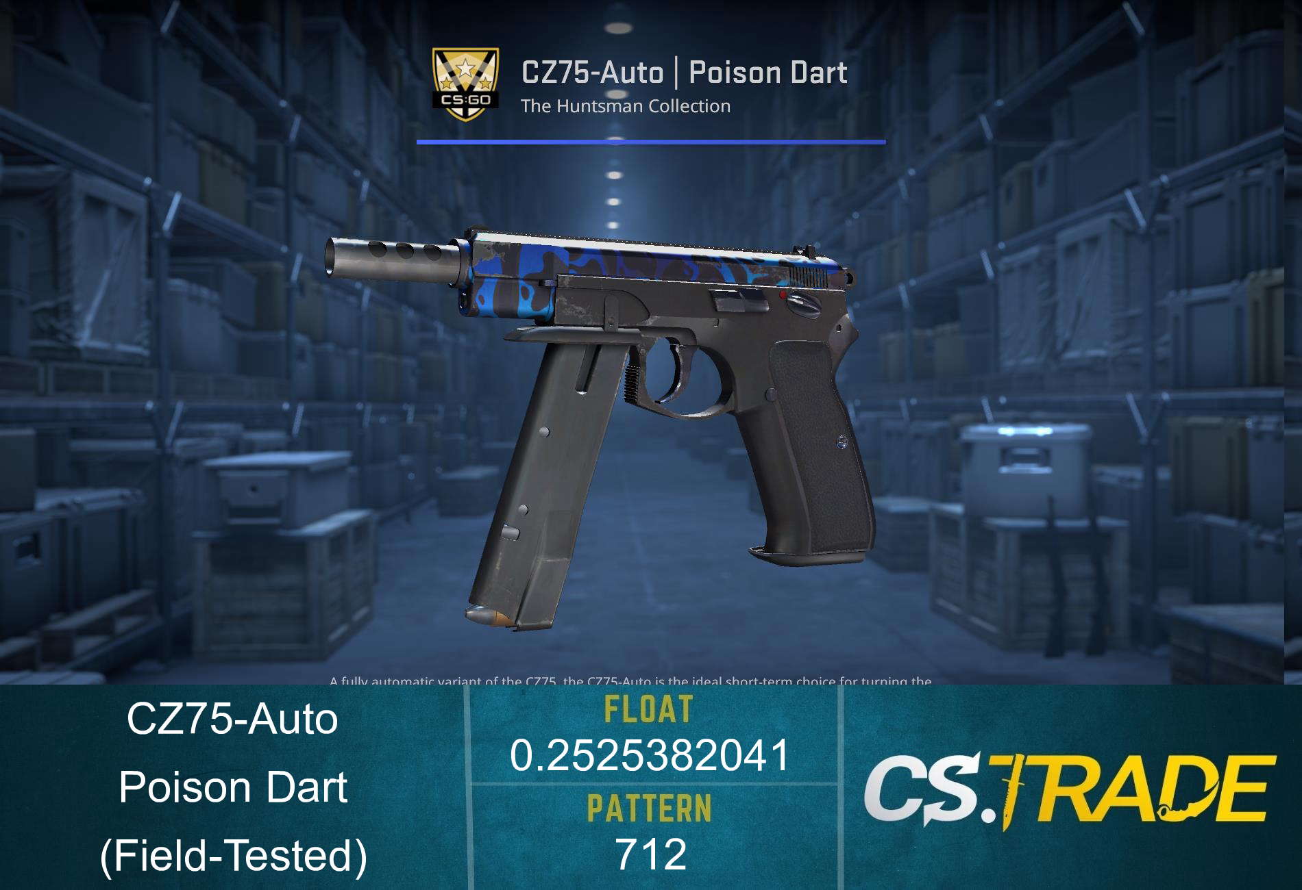 CZ75-Auto | Poison Dart (Field-Tested) Screenshot