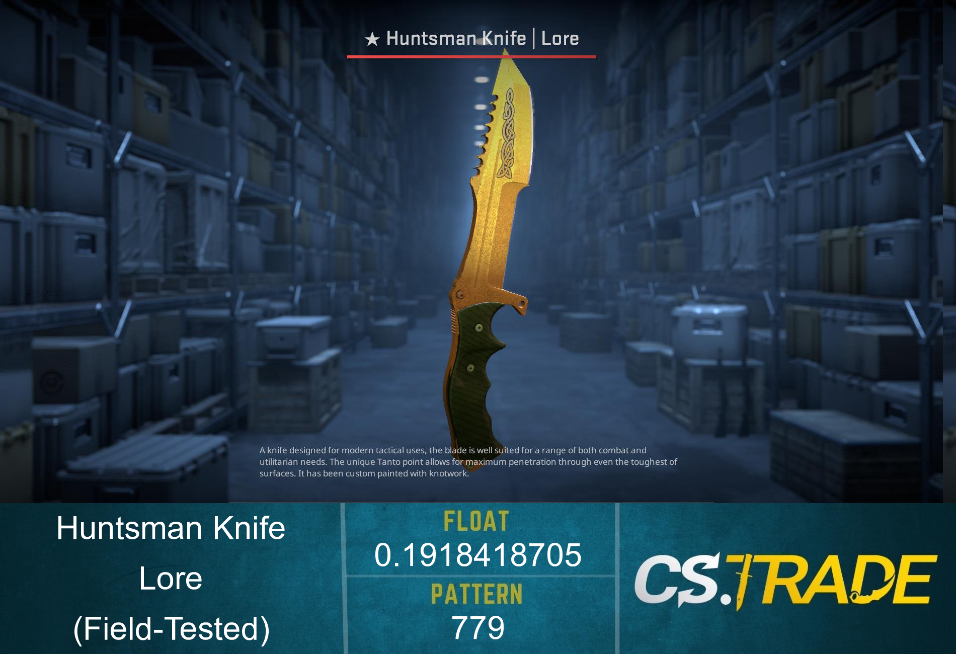 ★ Huntsman Knife | Lore (Field-Tested) Screenshot